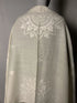 Hand Embroidered with White Sunflower Motif